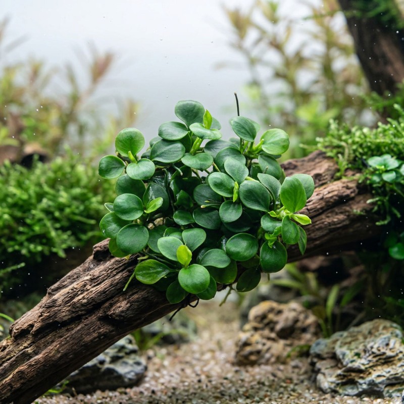 Anubias barteri Mini Coin - roślina do akwarium