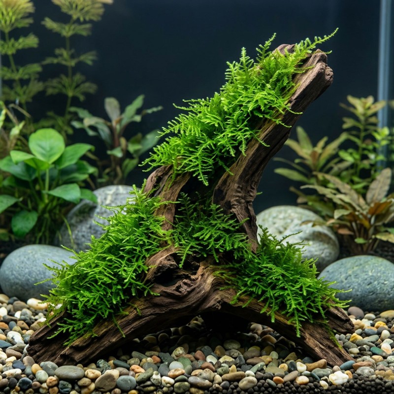 Vesicularia montagnei ‘Krabi Moss’ - mech do akwarium