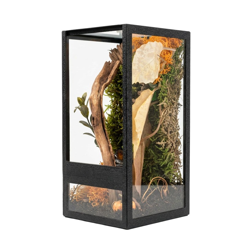 Jesienny Zestaw terrarium szklane 10x10x20cm z ramkami