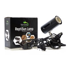 Lampa z klipsem na żarówkę grzewczą Terrario ReptiSun
