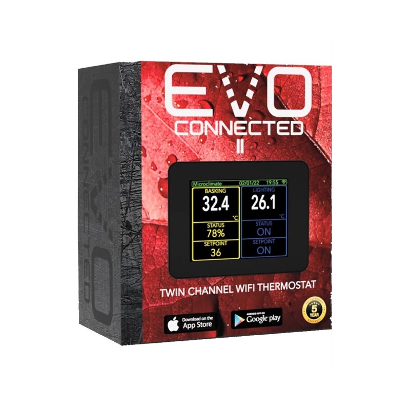 Termostat do terrarium z Wi-Fi Evo Connected II