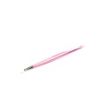 Pinceta, pęseta kątowa stalowa różowa 20 cm REPTECH