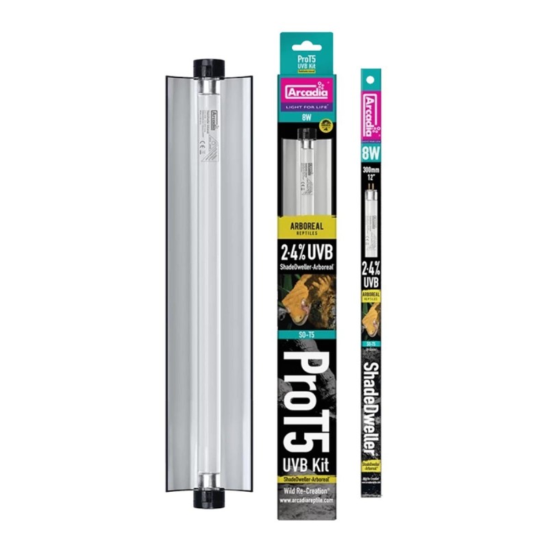 Zestaw oprawa T5 PRO 2,4% UVB Shade Dweller Arboreal ARCADIA Zestaw oprawa T5 PRO 2,4% UVB Shade Dweller Arboreal ARCADIA