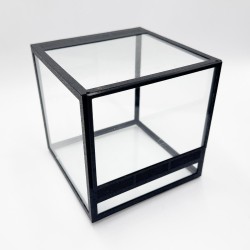 Terrarium szklane 15x15x15 cm z ramkami