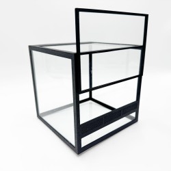 Terrarium szklane 15x15x15 cm z ramkami