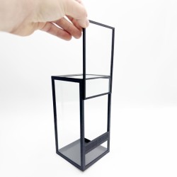 Terrarium szklane 10x10x20cm z ramkami Terrarium szklane 10x10x20cm z ramkami