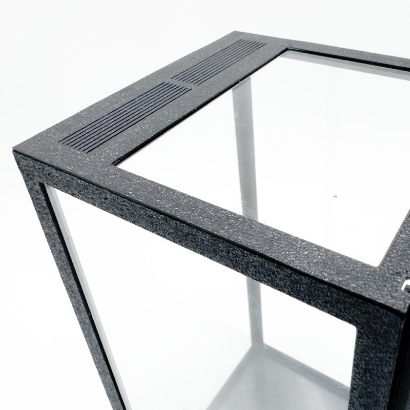 Terrarium szklane 10x10x20cm z ramkami Terrarium szklane 10x10x20cm z ramkami