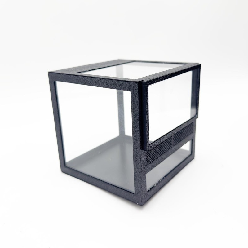 Terrarium szklane 10x10x10cm z ramkami