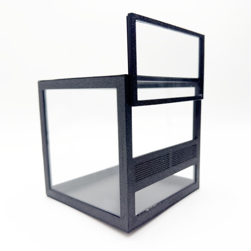 Terrarium szklane 10x10x10cm z ramkami