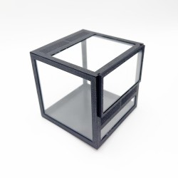 Terrarium szklane 10x10x10cm z ramkami