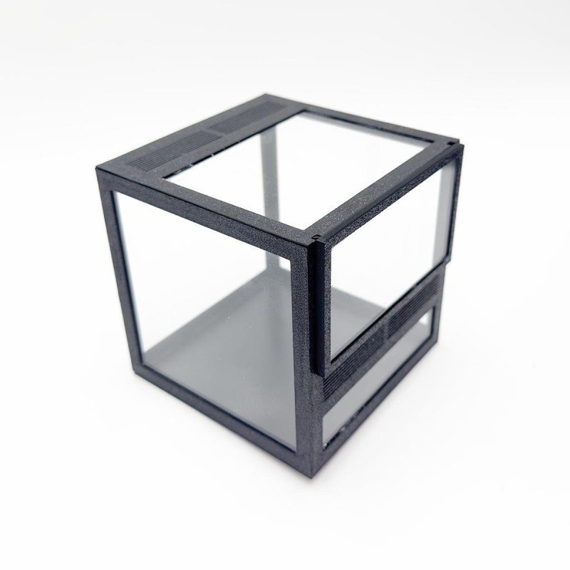 Terrarium szklane 10x10x10cm z ramkami