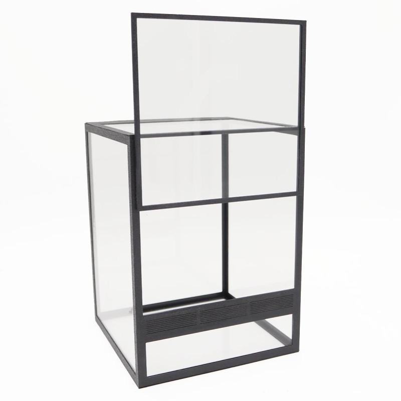 Terrarium szklane 15x15x20cm z ramkami Terrarium szklane 15x15x20cm z ramkami