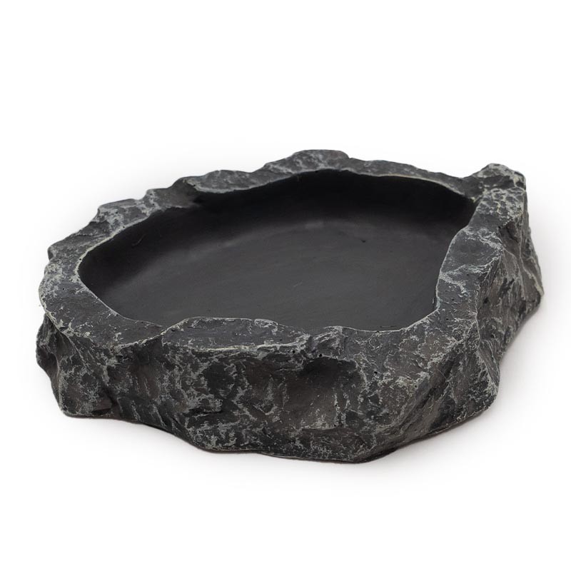 Miseczka do terrarium szary granit 10cm