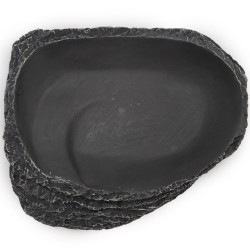 Miseczka do terrarium szary granit 13cm