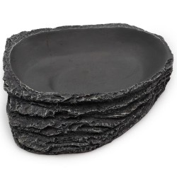 Miseczka do terrarium szary granit 13cm