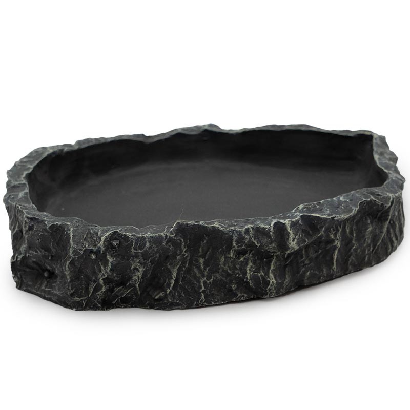 Miseczka do terrarium szary granit 21cm