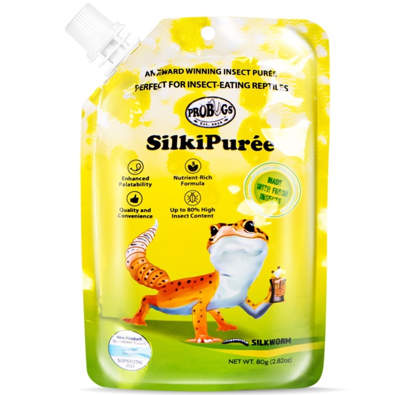 Pokarm i witaminy w żelu SilkiPuree ProBugs