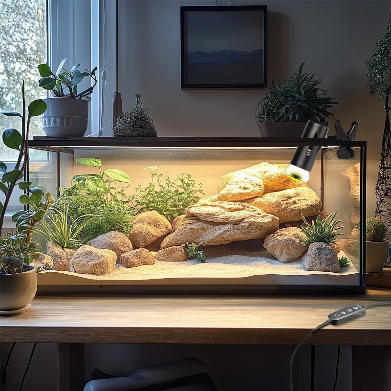 Lampa z programatorem czasowym Terrario ReptiSun Time Control