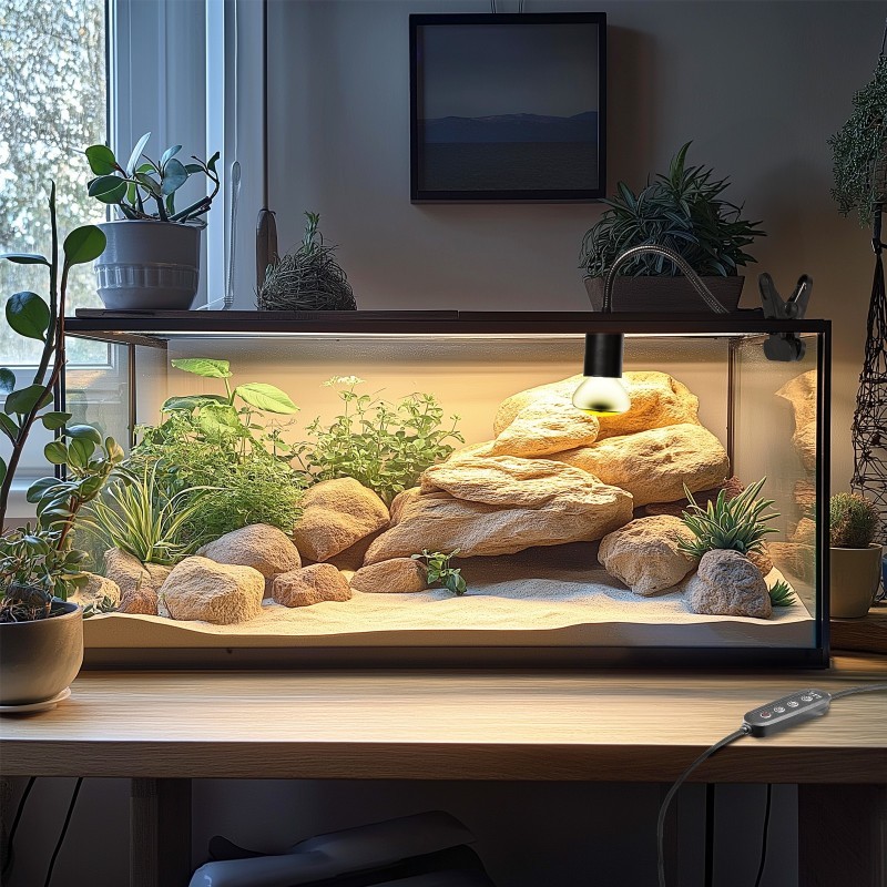 Lampa z programatorem czasowym Terrario ReptiSun Time Control Long