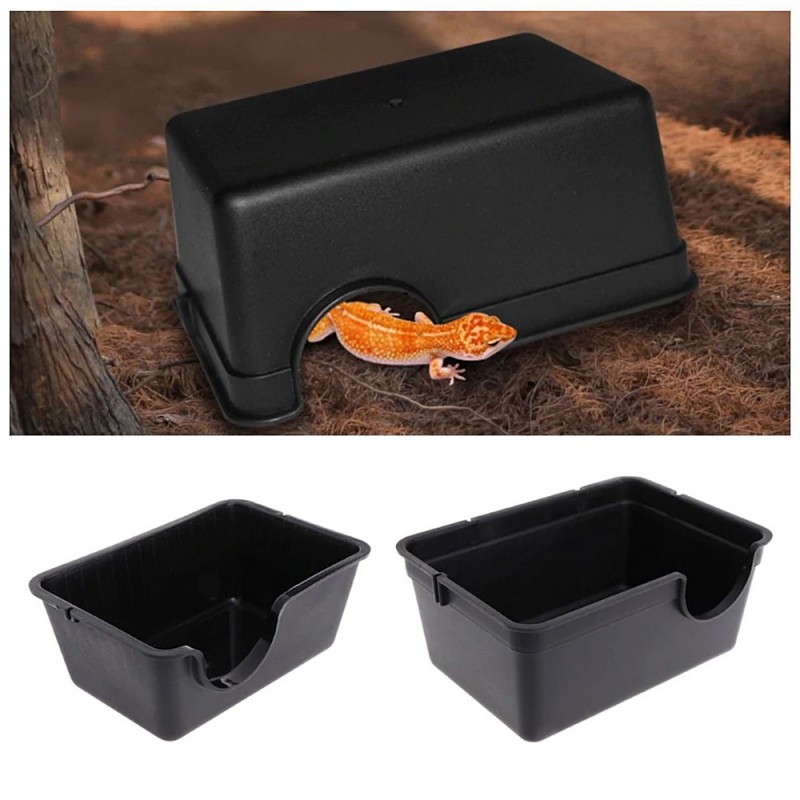 Jaskinia miska na wodę i pokarm 17 cm Terrario CubeCave Jaskinia miska na wodę i pokarm 17 cm Terrario CubeCave
