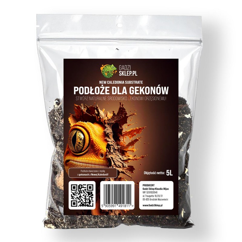 Podłoże dla gekonów orzęsionych New Caledonia Soil