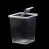 Pojemnik pionowy MINI BraPlast z klapką 8x8x11cm