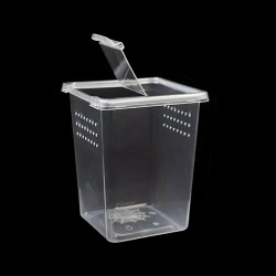 Pojemnik pionowy MINI BraPlast z klapką 8x8x11cm