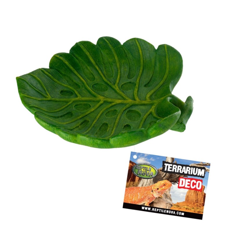 Miska do terrarium w kształcie liścia 15cm Reptile Nova Miska do terrarium w kształcie liścia 15cm Reptile Nova