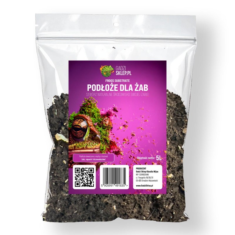 Podłoże dla żab do Terrarium