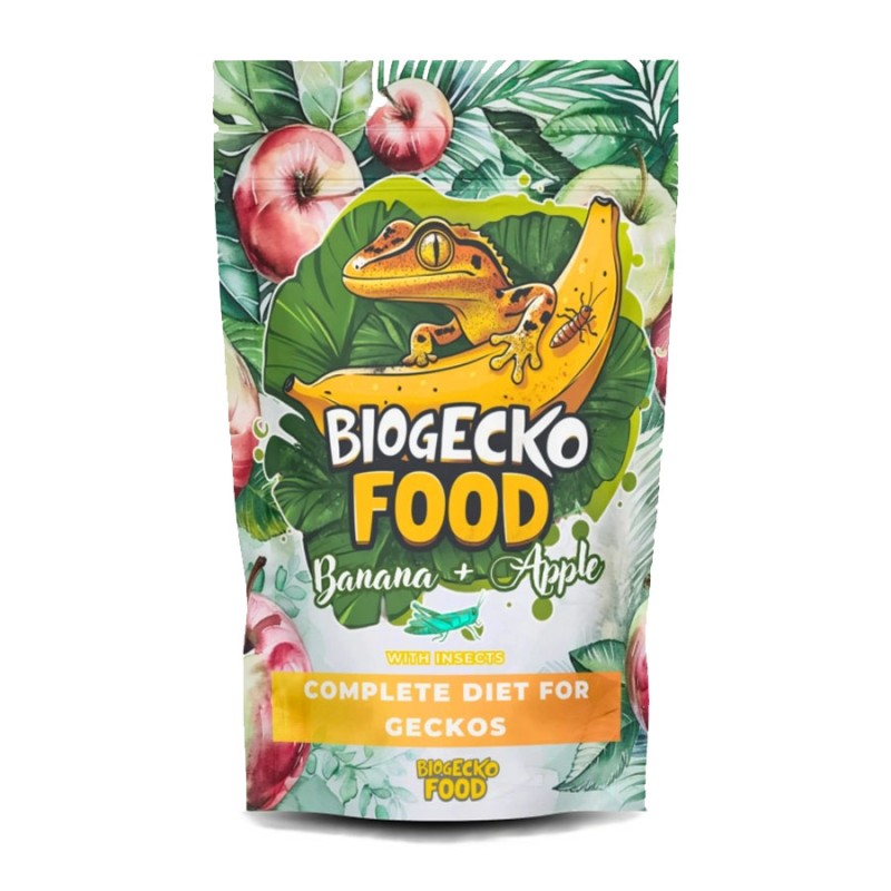 Pokarm dla gekonów BioGecko Food Banan i Jabłko