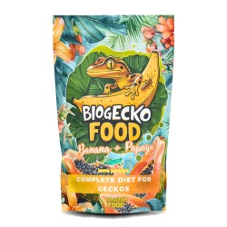 Pokarm dla gekonów BioGecko Food Banan i Papaja 100g