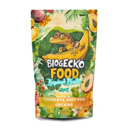 Pokarm dla gekonów BioGecko Food Banan i Owoce Tropikalne 100g