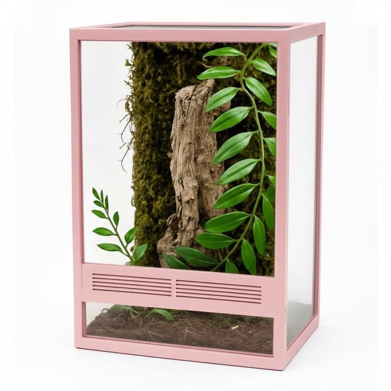 Zestaw terrarium szklane 15x15x25cm z ramkami