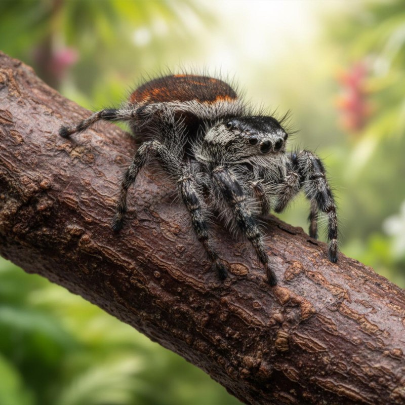 Skakun Phidippus tyrelli Skakun Phidippus tyrelli
