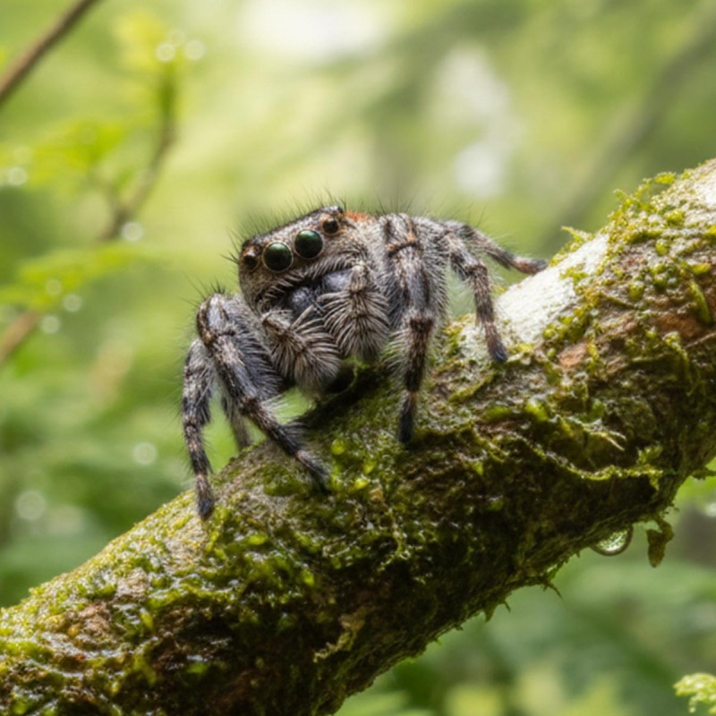 Skakun Phidippus tyrelli Skakun Phidippus tyrelli