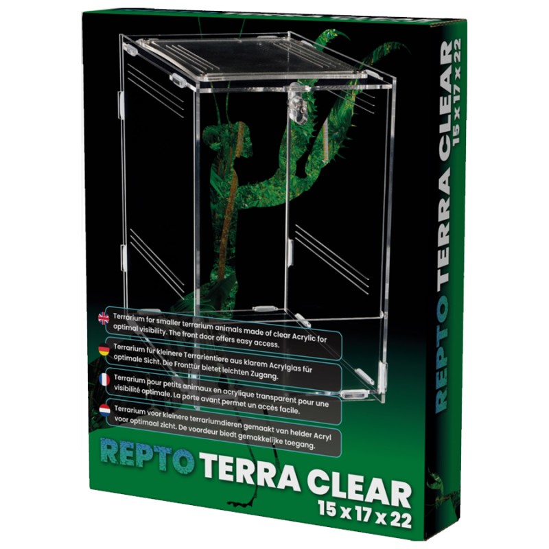 Terrarium akrylowe 15x16,5x21,5 cm Repto Terra Clear
