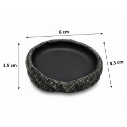 Miseczka XS szary granit 6 cm Miseczka XS szary granit 6 cm