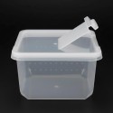 Pojemnik dla ptasznika z klapką typu BraPlast 12x12x7 cm