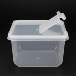 Pojemnik dla ptasznika z klapką typu BraPlast 12x12x7 cm