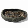 Największy basen - miska do terrarium XXL szary granit 40 cm