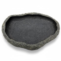 Największy basen - miska do terrarium XXL szary granit 40 cm