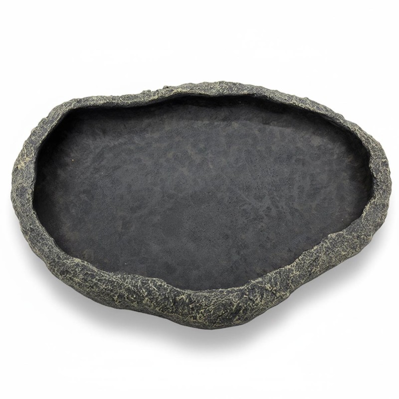 Największy basen - miska do terrarium XXL szary granit 40 cm