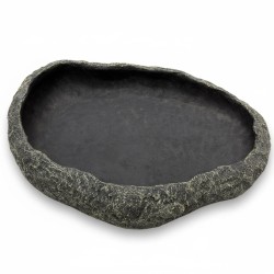 Największy basen - miska do terrarium XXL szary granit 40 cm