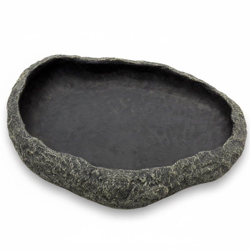 Największy basen - miska do terrarium XXL szary granit 40 cm