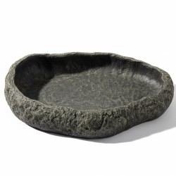 Największy basen - miska do terrarium XXL szary granit 40 cm