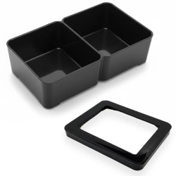 Miseczka podwójna na wodę i mącznika plastikowa
