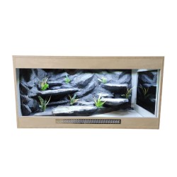 Terrarium dla Agamy Brodatej z przeszklonym prawym bokiem 120x60x60cm