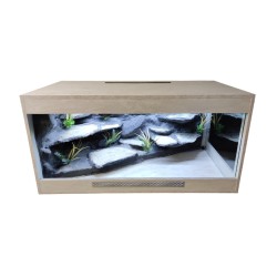 Terrarium dla Agamy Brodatej z przeszklonym prawym bokiem 120x60x60cm