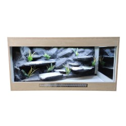 Terrarium dla Agamy Brodatej z przeszklonym prawym bokiem 120x60x60cm