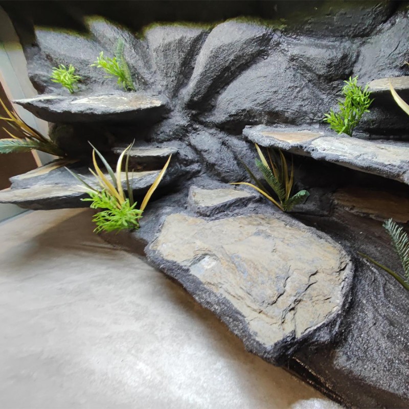 Terrarium dla Agamy Brodatej z przeszklonym lewym bokiem 120x60x60cm